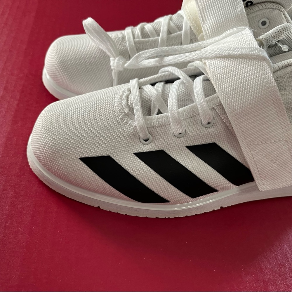 Adidas Powerlift 4 Weightlifting White Mens Sz 10 Weight Training Shoes NEW!